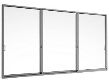 3 Panels On 3 Tracks Grants Sliding Door